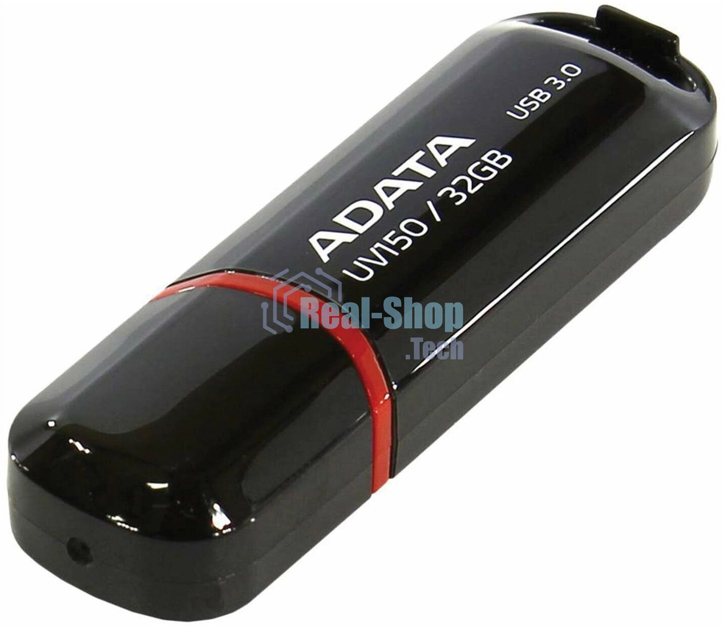 Флешка USB ADATA UV150 (AUV150-32G-RBK), 32Gb, USB 3.0, R/W 100/30, черный