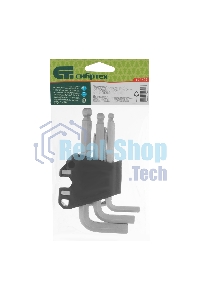 Набор ключей имбусовых Сибртех HEX, 1,5-10 мм, CrV, 9 шт., с шаром