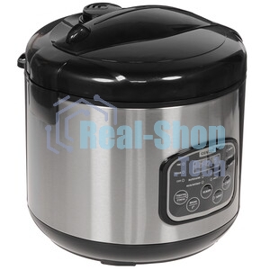 Мультиварка Centek CT-1490 (сталь)скороварка,1000Вт; 5.0л, 8 программ, ненагр крышка, а/п покр(4)