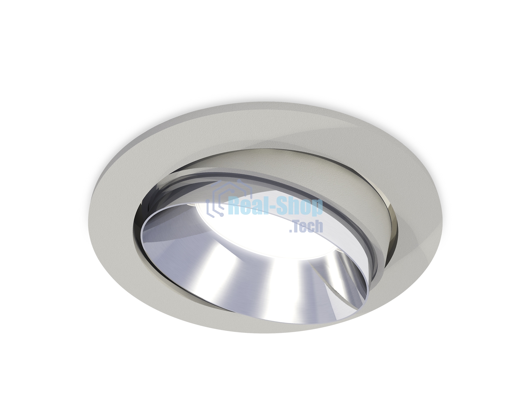 Комплект встраиваемого поворотного светильника Ambrella light XC7653022 SGR/PSL серый песок/серебро полированное MR16 GU5.3 (C7653, N7032)