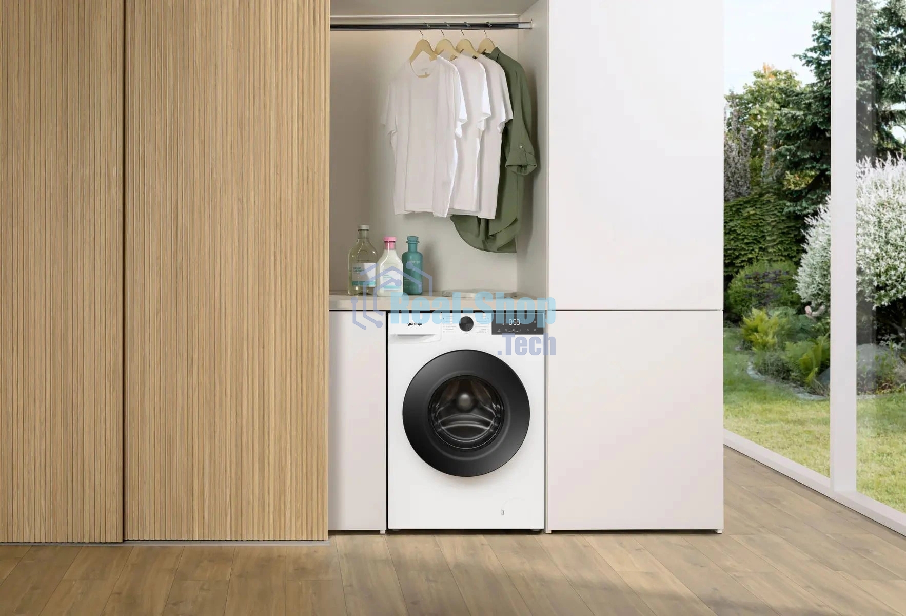 Стиральная машина Gorenje WDG2P854A3C2/C, белая, загрузка фронтальная 8 кг, 1400 об/мин, класс A