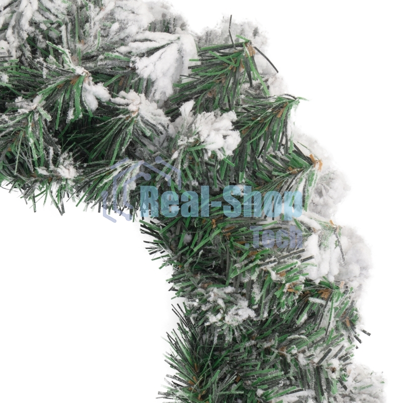 Заснеженный еловый венок Neon-night Ø 45 см, ПВХ