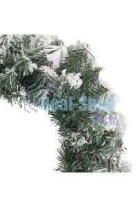 Заснеженный еловый венок Neon-night Ø 45 см, ПВХ