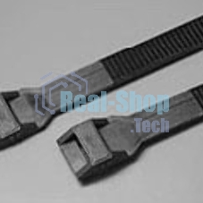 Стяжка эластомерная Hyperline GTN-360HDB 360x8.6 мм (упак: 100 шт) полиамид черный