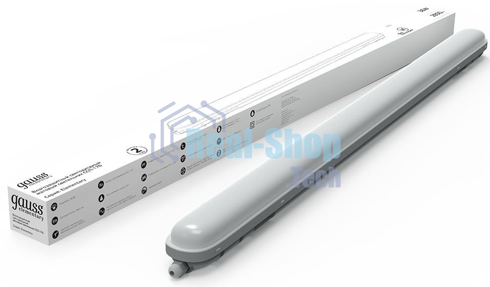 Светильник Gauss 864225236 36Вт 4000K серый