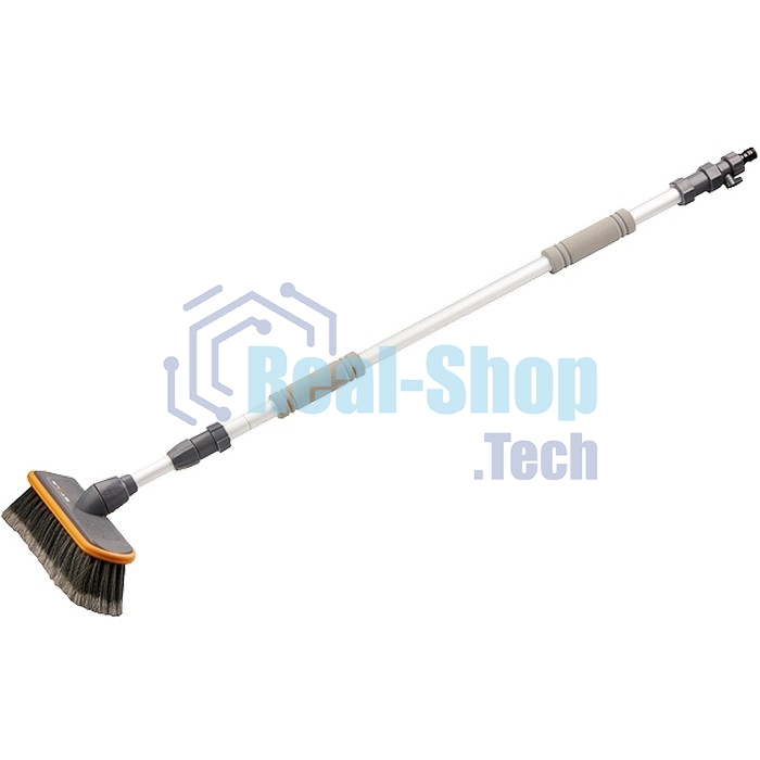 Щетка Stels 55227 щетка с подачей водытелескоп. 2 части ручка телескопическая
