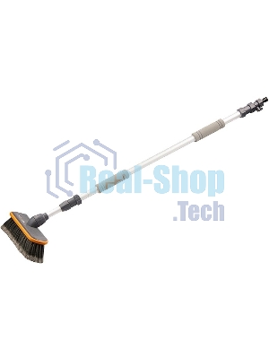 Щетка Stels 55227 щетка с подачей водытелескоп. 2 части ручка телескопическая