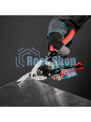 Ножницы по металлу Matrix 250мм пряморежущие обрезиненныерукоятки