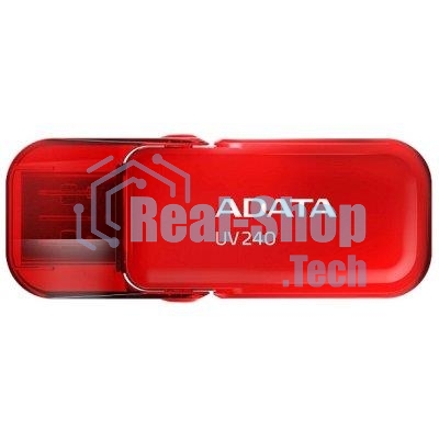 Флешка USB ADATA UV240 (AUV240-64G-RRD), 64Gb, USB 2.0, R/W 15/5, красный