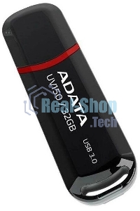 Флешка USB ADATA UV150 (AUV150-32G-RBK), 32Gb, USB 3.0, R/W 100/30, черный