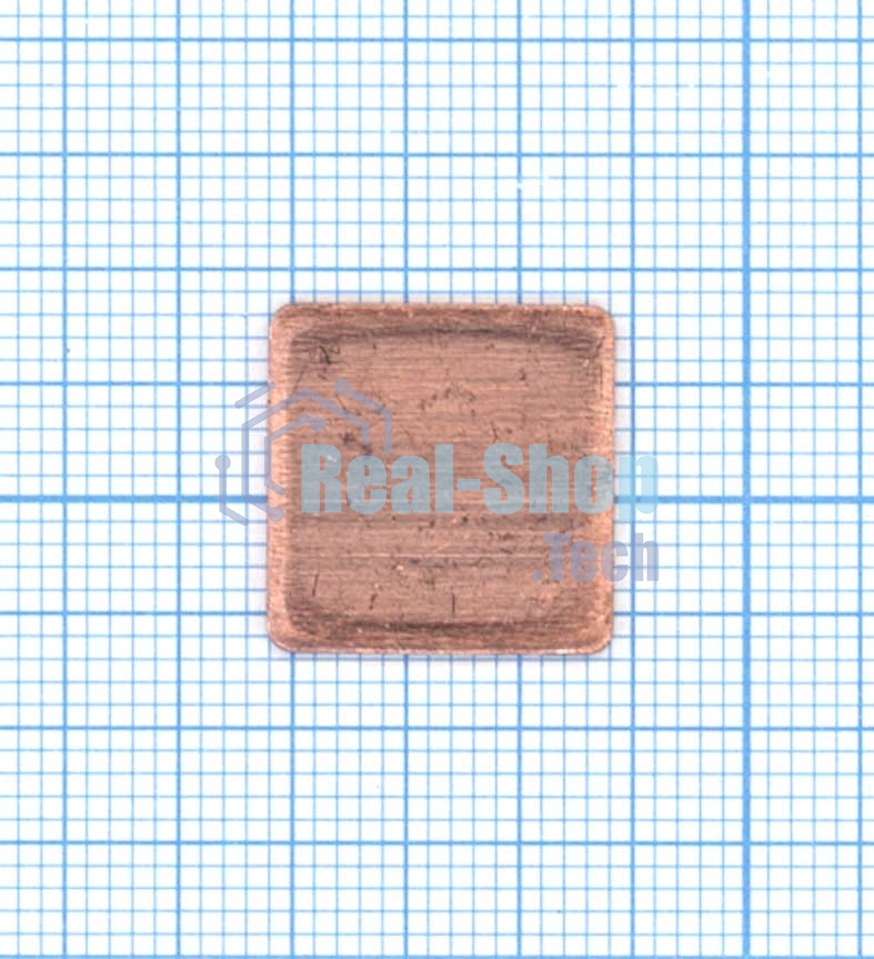 Медная термопрокладка 0.3 мм - 1шт.