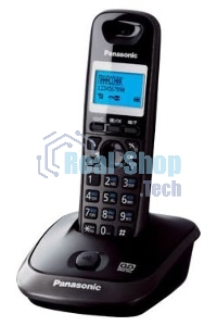 Телефон беспроводной (DECT) Panasonic KX-TG2521RUT (титан) АОН, Caller ID,спикерфон,голосовой АОН,полифония,цифровой автоответчик