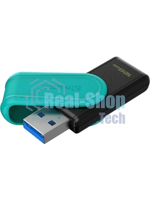 Флешка USB Kingston DataTraveler Exodia S (DTXS/128Gb), 128Gb, USB 3.2 Gen 1, R/W 150/60, бирюзовый/черный