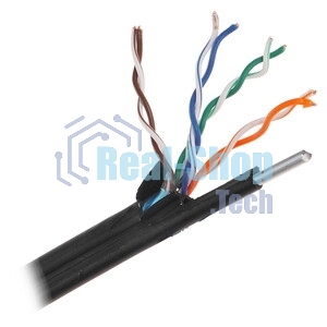 Кабель Neomax NM20041 FTP внешний с тросом, Кат. 5е, 305 м. (Медный) Экрантрованный