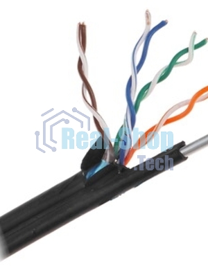 Кабель Neomax NM20041 FTP внешний с тросом, Кат. 5е, 305 м. (Медный) Экрантрованный