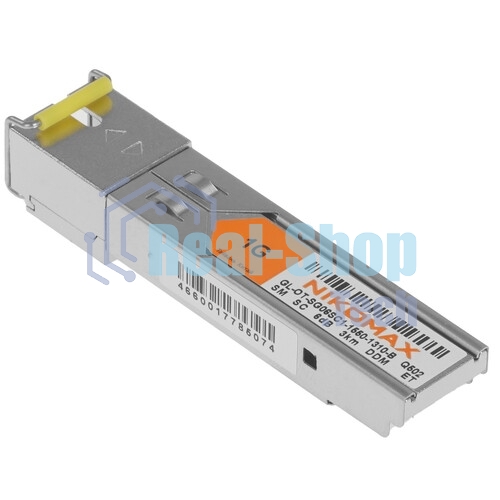 Модуль SFP GIGALINK GL-OT-SG06SC1-1550-1310-B, WDM, 155Mb/1,25Gb/s одно волокно SM, SC, Tx:1550/Rx:1310 нм, 6 дБ до 3 км