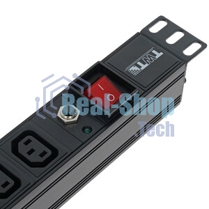 Блок распределения питания Lanmaster TWT-PDU19-10A8C3 гор.размещ. 8xC13 базовые 10A C14