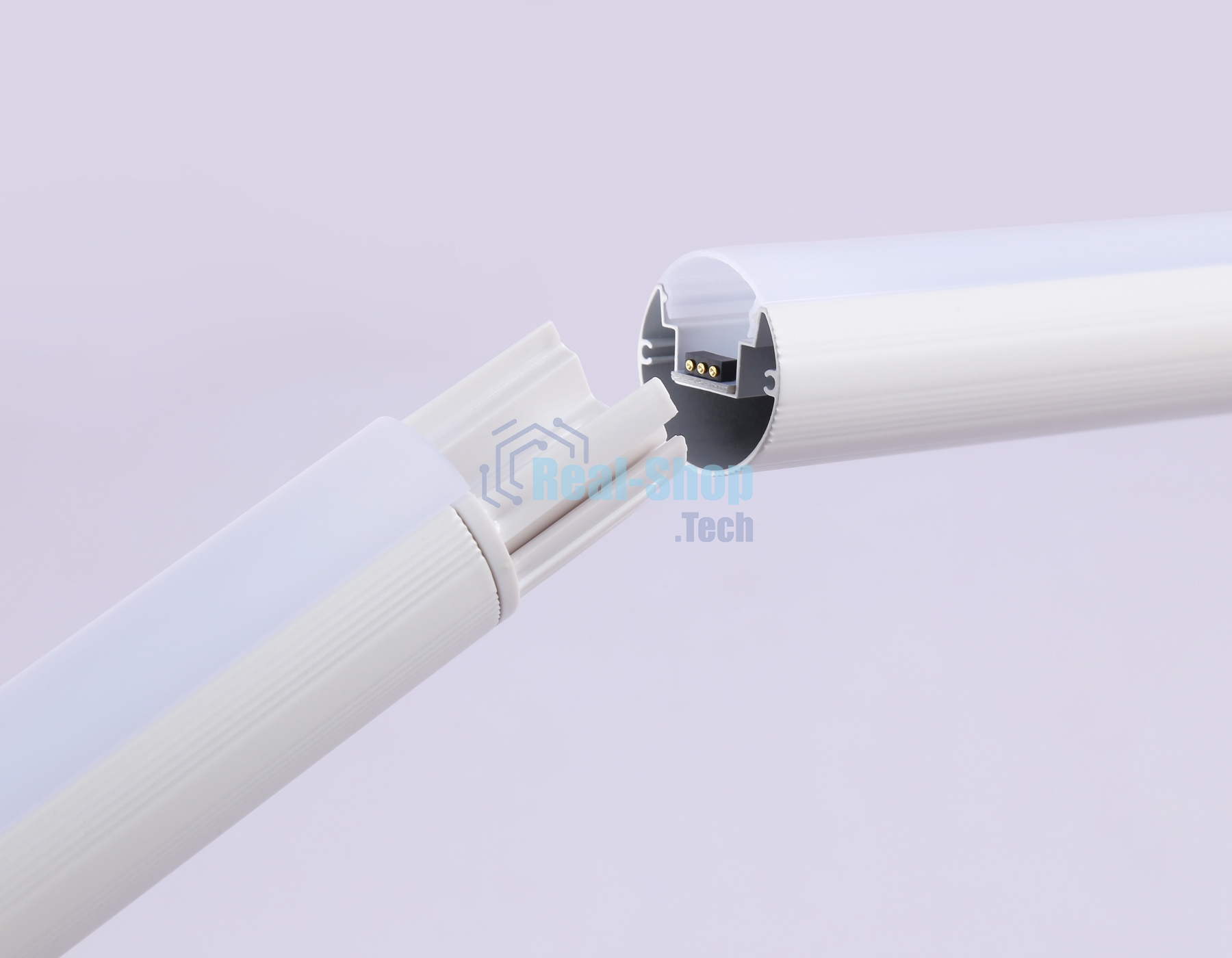 Светильник Ambrella light FL8020 WH белый LED 15W RGB D32*1250 (ПДУ РАДИО 2.4G)