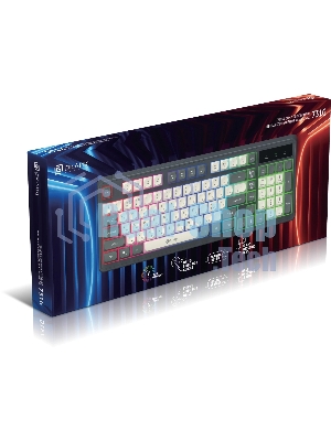 Клавиатура Oklick 731G проводная, USB Type-A, серый/белый