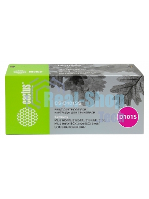 Картридж лазерный Cactus CS-D101SS черный (1500 стр.) для Samsung ML-2160/2165/2167/2168/SCX-3400/3405