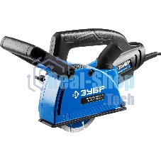 Штроборез Зубр ЗШ-П30-1400 ПСТглуб. паза 30 мм, 125 мм, подключ. пылесоса, плавн пуск, 1400 Вт