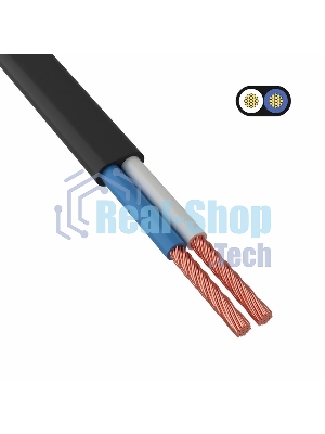 Провод ШВВП 2х0,75 мм² 200 м черный ГОСТ 7399-97