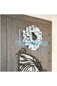 Заснеженный еловый венок Neon-night Ø 45 см, ПВХ