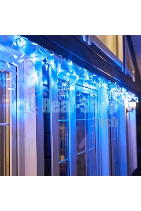 Гирлянда Neon-night Айсикл (бахрома) светодиодный, 4,8 х 0,6 м, белый провод, 230 В, диоды синие, 152 LED