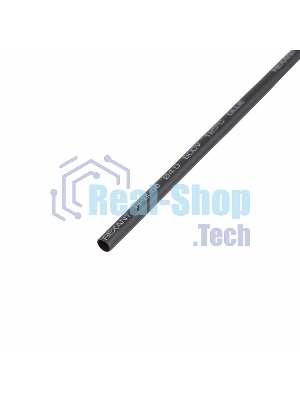 Термоусаживаемая трубка клеевая Rexant 4,0/1,0 мм, (4:1) черная, упаковка 10 шт. по 1 м