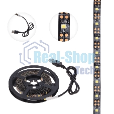 Лента светодиодная с USB-коннектором 5 В IP23 SMD 2835 60 LED/м 3 м теплый белый (2700 K) LAMPER