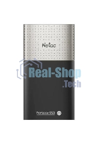 Внешний SSD Netac Z9, 500 Gb, USB 3.2 Gen 2 Type-C, R/W 550/480, черный