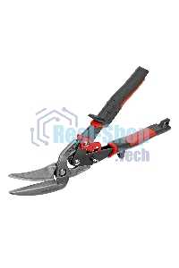 Ножницы по металлу Gross 78331 270 мм прямой и левый проходной резсталь-СrMo двухкомп. рук-ки