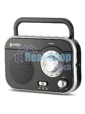 Радиоприемник Vitek VT-3593 (BK) Выходная мощность 1 вт. Динамики 1.Тип батареек UM-2/C
