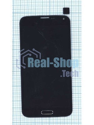 Дисплей для Samsung Galaxy S5 SM-G900H черный с кнопкой home