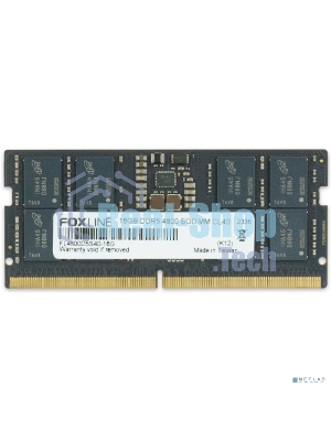 Оперативная память Foxline, DDR5, 16GB (1x16 GB), 4800 MHz, CL40, SO-DIMM