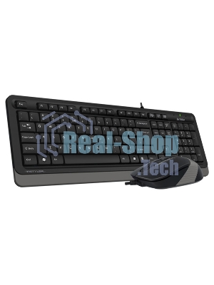 Комплект клавиатура+мышь A4Tech FStyler F1010 проводной, USB, 1600 DPI, чёрный