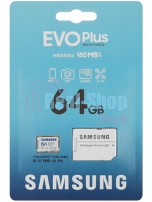Флеш карта MICRO SDXC EVO+ 64Gb V10 W/A MB-MC64SA/CN Samsung