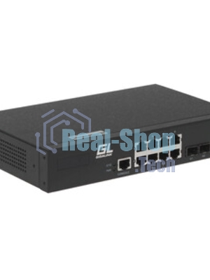 Коммутатор управляемый GIGALINK GL-SW-G201-10 - L2, 8 10/100/1000Мб/с BASE-T, 2 SFP 1000 Мб/с Base-X, 1 консольный порт