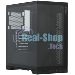 Компьютерный корпус XPG INVADER X BLACK (INVADERXMT-BKCWW) Mid-Tower Gaming ATX PC Case with Panoramic View, Tempered Glass Panels, and RGb Lighting Black