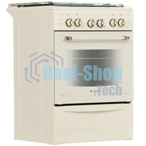 Плита газовая Gefest ПГ 6100-02 0182 бежевый, конфорок 4 шт, духовка 52 л, 60 см x 85 см x 60 см