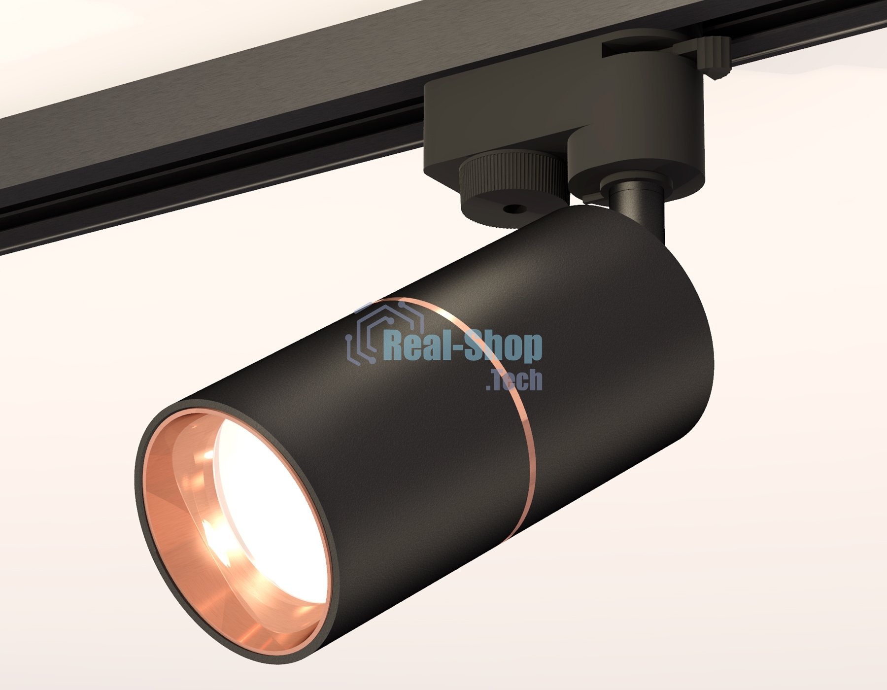 Светильник Ambrella light XT6302030 SBK/PPG черный песок/золото розовое полированное MR16 GU5.3