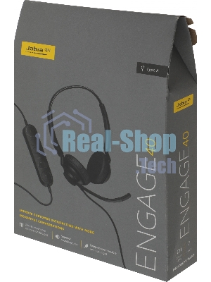 Гарнитура Jabra Engage 40 чёрный, проводная
