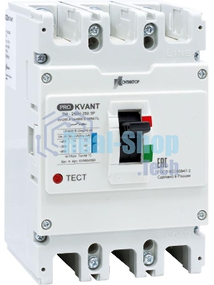 Выключатель автоматический PRO.KVANT TM-250S 3P 125A 50kA | KV0000076 | Контактор (Legrand)