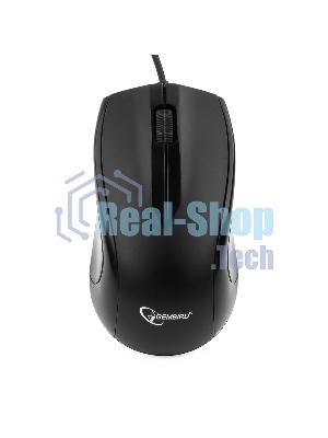 Мышь проводная Gembird MUSOPTI9-905U черный, 1000 dpi, USB, кнопки - 3