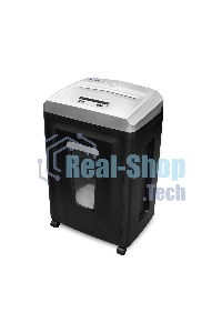 Шредер ГЕЛЕОС УП21-7, DIN P-7 (7 ур-нь секр.), фрагмент 0,8х2мм, 6-7 лист (70г/м2), CD/пл.карты, 23 литра