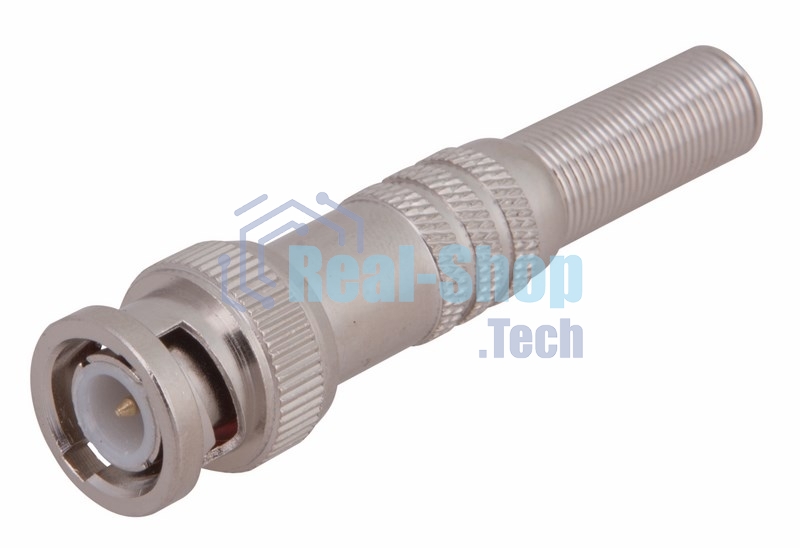 Разъем Rexant штекер BNC под пайку с пружиной металл (универсальный)