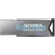 Флешка USB ADATA UV250 (AUV250-32G-RBK), 32Gb, USB 2.0, R/W 25/10, серебристый