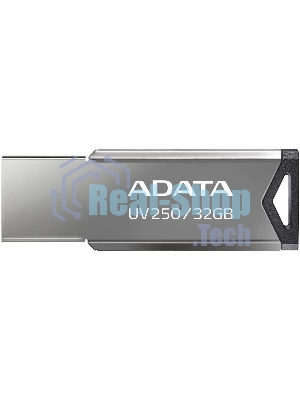 Флешка USB ADATA UV250 (AUV250-32G-RBK), 32Gb, USB 2.0, R/W 25/10, серебристый