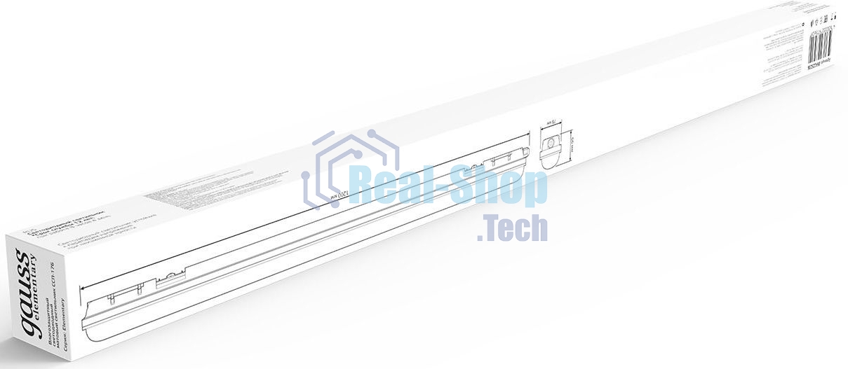 Светильник Gauss 864225236 36Вт 4000K серый