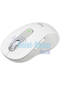 Мышь беспроводная Logitech Signature M650 L белый, 4000 dpi, радиоканал, Bluetooth, USB, кнопки - 5